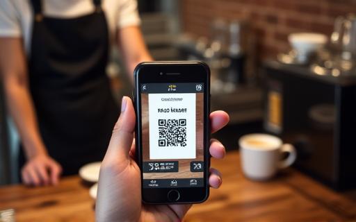 User redeeming a digital voucher for coffee